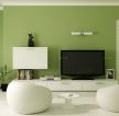 客厅绿色墙面装修设计效果图片