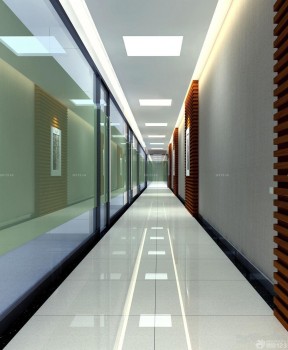 公司走廊装修效果图 防滑地板砖