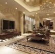 欧式豪华家装客厅满贴墙砖效果图
