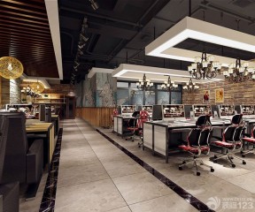 世界上最豪华的网吧 大理石地砖装修效果图片