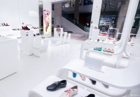时尚鞋店装修效果图 商场鞋柜图片