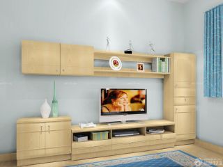 现代简约风格客厅电视组合柜效果图