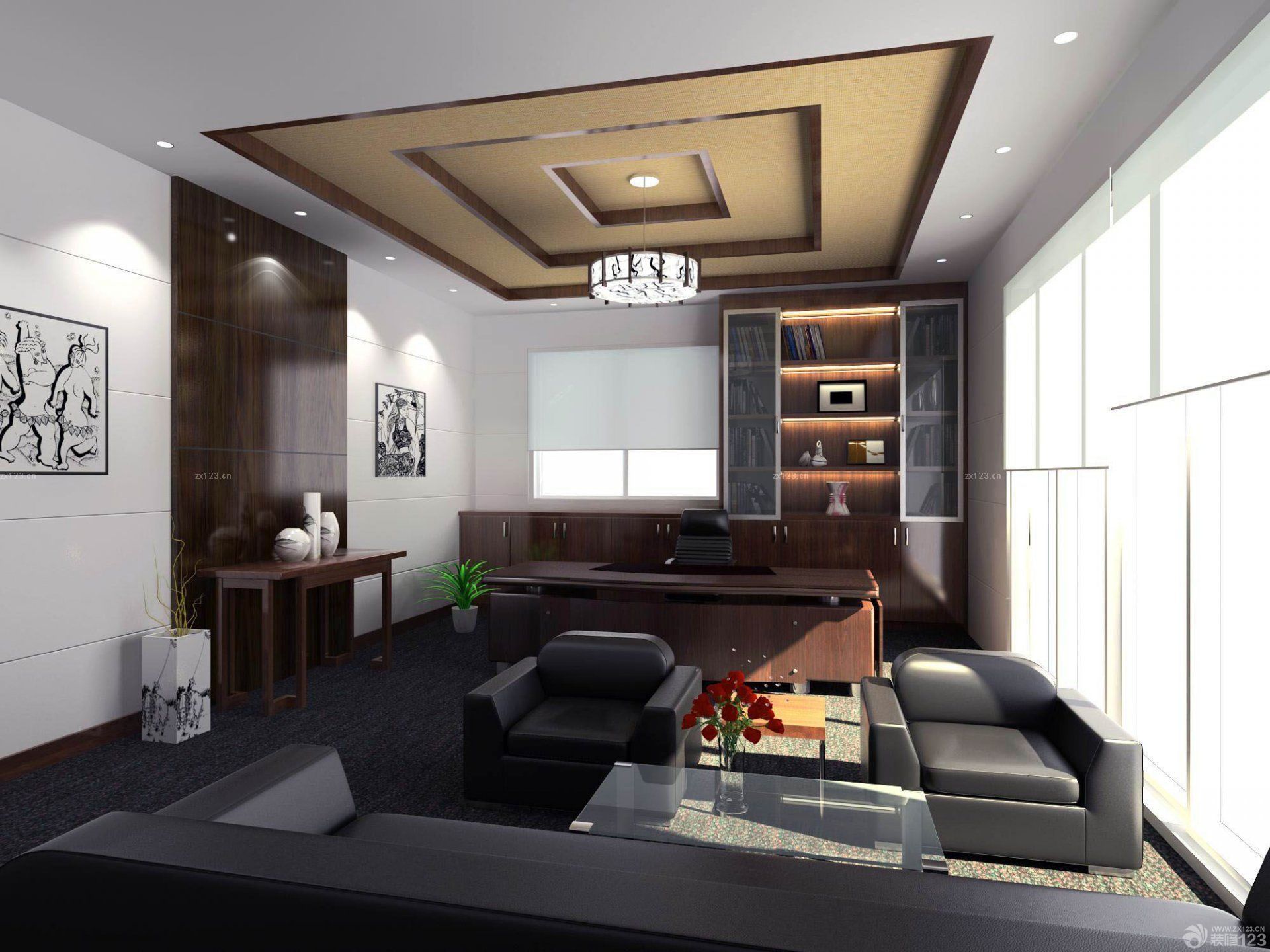 2015公司塑钢板吊顶装修效果图片赏析