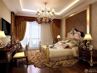 120平三室两厅2卫新古典欧式风格家居卧室装修图