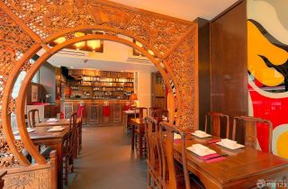 古典中式风格小型酒吧装修图片
