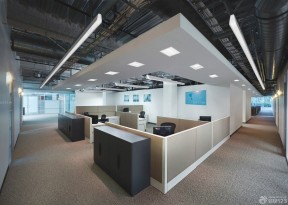 现代公司办公室吊顶装饰效果图