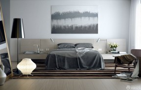 安置房60平方简装卧室床的摆放设计效果图