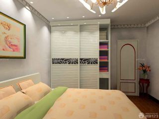 现代简约卧室装修门颜色搭配效果图