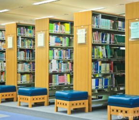深圳市学校图书馆书架装修效果图片大全
