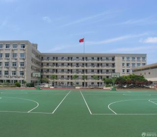 深圳市学校大型操场装修实景图片