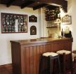 复古家庭小酒吧棕色地砖装修效果图片
