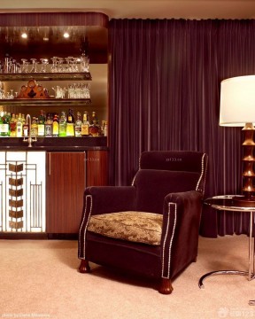 舒适家庭酒吧单人沙发装修效果图片
