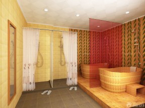 美容院浴室泰式吊顶设计装修效果图片