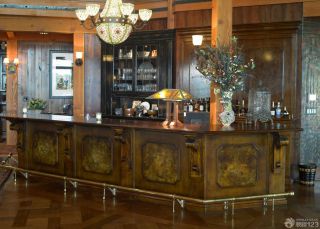 古典美式风格家庭酒吧装修
