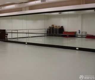 少儿学校舞蹈室设计镜子装修效果图片2023
