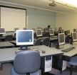 学校电脑房电脑桌装修效果图片2023