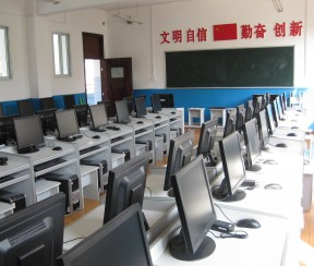 学校电脑房装修图片 简约装修效果图