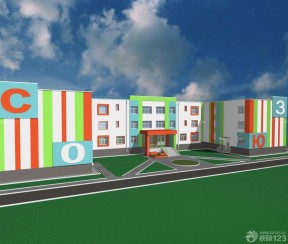 2023国外大型幼儿园学校大门设计