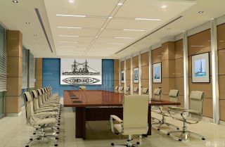 公司小型会议室装饰效果图之背景墙