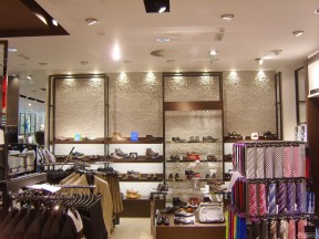 外贸鞋店装修效果图 店面背景墙效果图
