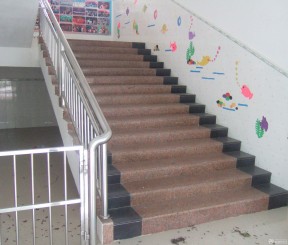 学校楼梯装修 不锈钢扶手