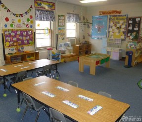 学校书桌效果图 教室