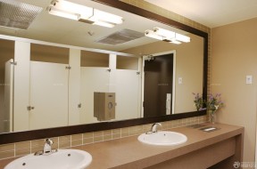 商场卫生间装修效果图 洗手池装修效果图片