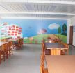 苏州学校室内背景墙画装修效果图片 