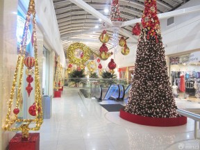 精美圣诞节商场装饰走廊装修效果图