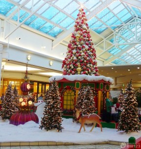 圣诞节商场布置 圣诞装饰图片