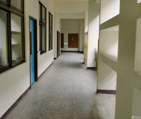 学校走廊装修效果图 石材地面装修效果图片