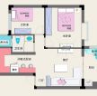 100平米两室两厅家居户型装修设计平面图