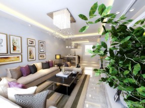 现代风格室内客厅多人沙发设计效果图片大全