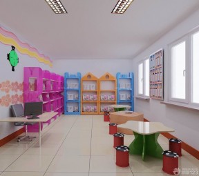 松江学校幼儿教室地板砖装修效果图 