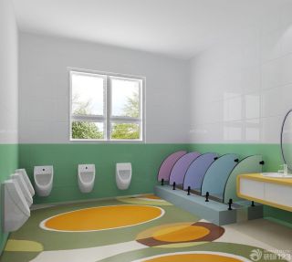 幼儿园学校厕所窗户装修效果图