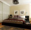 泰式卧室硅藻泥背景墙装修色彩搭配效果图片