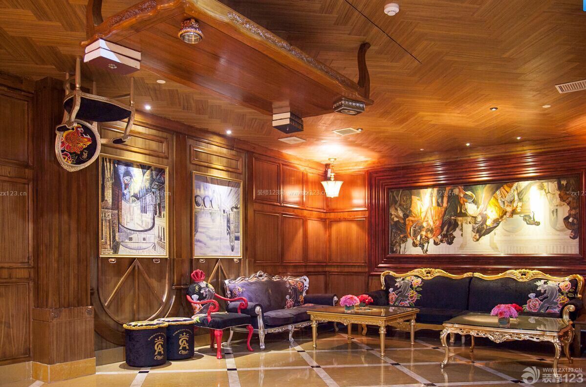 古典欧式风格酒吧包厢装修效果图片