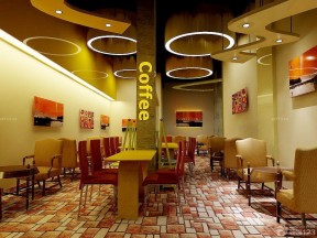 泰式餐厅杂色地砖装修效果图片