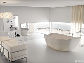 泰式spa白色浴缸装修效果图片