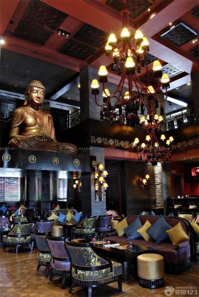 中式风格酒吧装修效果图 主题酒吧设计