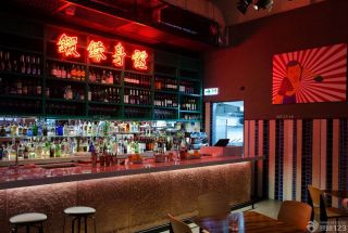 中式风格小酒吧设计装修效果图