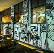 创意日本酒吧装修背景墙设计