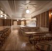 日本酒吧原木地板装修效果图片