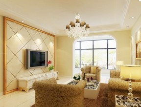 小户型欧式客厅装修效果图 欧式沙发图片