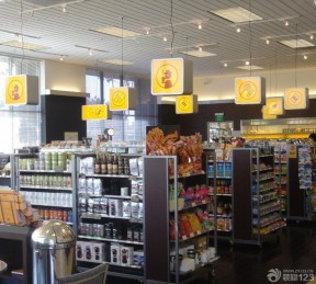 便利店装修效果图 吊顶装饰效果图