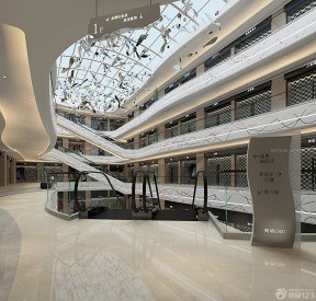 最新大型商场中庭吊顶装饰设计效果图