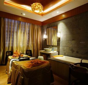 泰式按摩装修风格仿古砖墙面装修效果图片-每日推荐