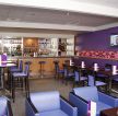 唯美现代酒吧紫色墙面装修设计效果图片
