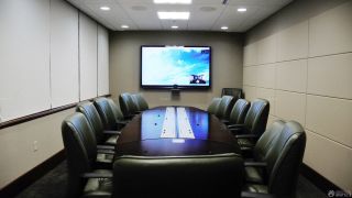 小型会议室背景墙效果图