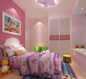 女孩子卧室墙面颜色装修效果图